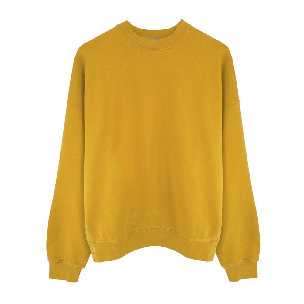 LA DOUBLEJ Off Court Sweatshirt "Raise Your Vibration Nation" in Dark Mustard S